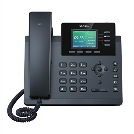 Yealink SIP-T34W WiFi telefon, s napájecím adaptérem