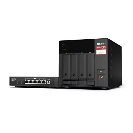 QNAP TS-473A-SW5T (TS-473A-8G + QSW-1105-5T)