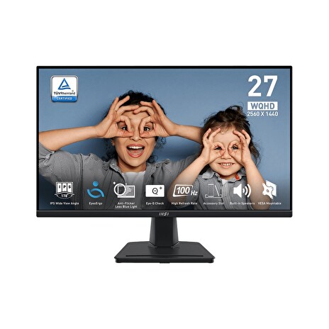 MSI Pro/MP275Q/27"/IPS/QHD/100Hz/1ms/Black/3R