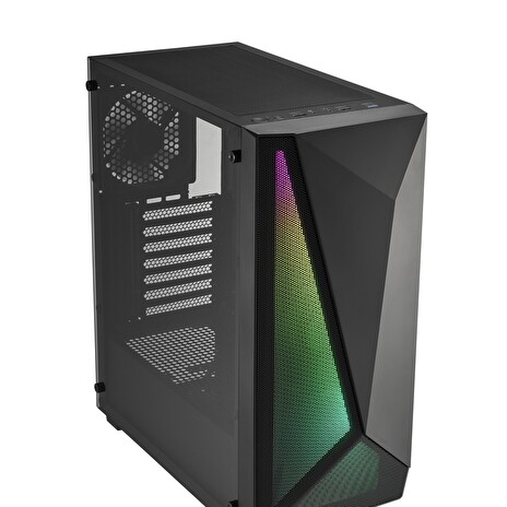 FSP CMT195A/Midi Tower/Transpar./Černá