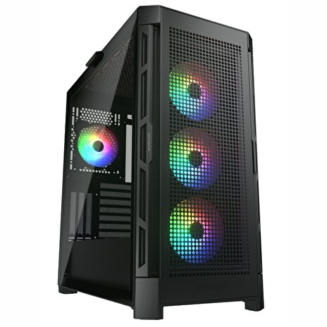 COUGAR PC skříň DUOFACE Pro RGB Mid Tower TG & Airflow Front Panel 4 x ARGB Fans TG Left Panel