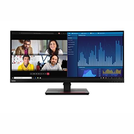 Lenovo LCD P34w-20 34,14" IPS zakřivený/3440x1440/6ms/DP/2xHDMI/3xUSB/USB-C/RJ45/Pivot/Repro/černá