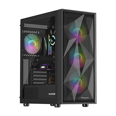 Počítačová skříň Genesis DIAXID 605 ARGB, MIDI