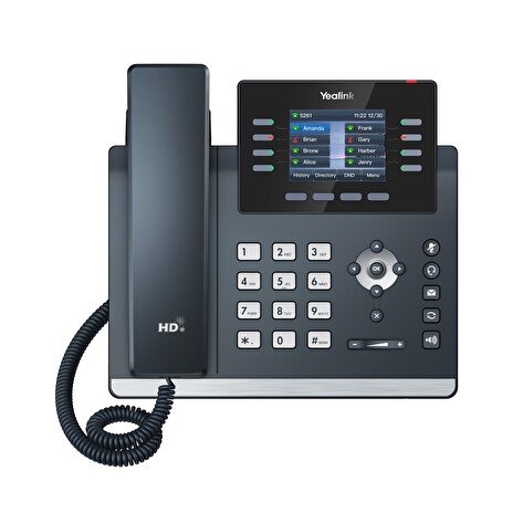 Yealink SIP-T44W SIP telefon, PoE, 2,8" 320x240 LCD, 21 prog.tl.,Wi-Fi, Bluetooth