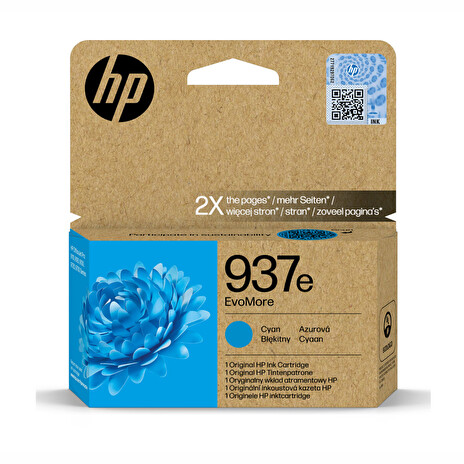 HP 937e EvoMore Cyan Original Ink Cartridge