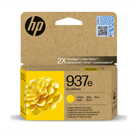 HP 937e EvoMore Yellow Original Ink Cartridge