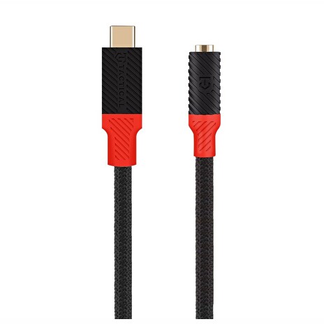 Tactical Pin4Fun Adapter USB-C/Jack 3,5mm 0,1m Black/Red