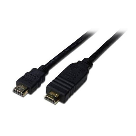 PremiumCord HDMI High Speed + Ethernet kabel se zesilovačem/ AWG24/ 3x stínění/ M/M/ zlacené konektory/ 25m/ černý