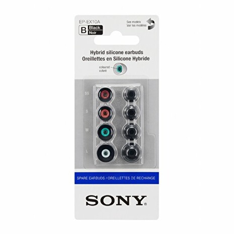 Sony náhradní silikonové koncovky pro sluchátka do uší/ 4 velikosti/ čerrné  | NAIČO.cz