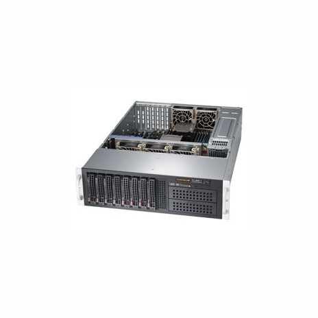 SUPERMICRO 3U chassis 8x 3,5" HS SAS/SATA, 2x 5,25", DVD, 2x920W (80+ Platinum)