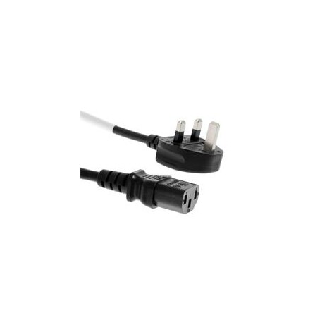 PREMIUMCORD Kabel napájecí 230V, zahnutá zástrčka pro Velkou Británii, 2m