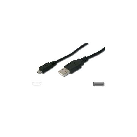 PremiumCord Kabel micro USB 2.0, A-B 0,75m kabel navržený pro rychlé nabíjení