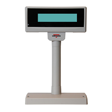 LCD zák.displej FL-2024MW 2x20 RS232, bílý