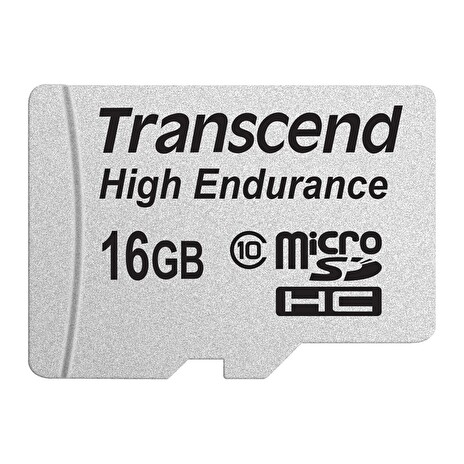 Transcend 16GB microSDHC (Class 10) High Endurance MLC průmyslová paměťová  karta (s adaptérem), 21MB/s R, 20MB/s W | NAIČO.cz