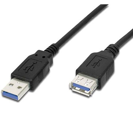 PremiumCord - Prodlužovací šňůra USB - USB Type A (M) do USB Type A (F) - USB 3.0 - 2 m - lisovaný - černá