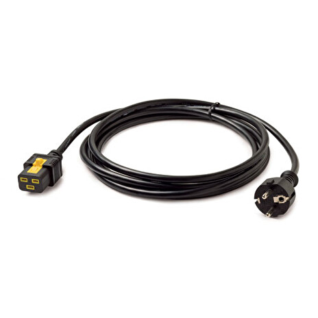 APC - Elektrický kabel - IEC 60320 C19 do CEE 7/7 (M) - AC 240 V - 16 A - 3 m - černá - pro P/N: SMX3000RMHV2UNC