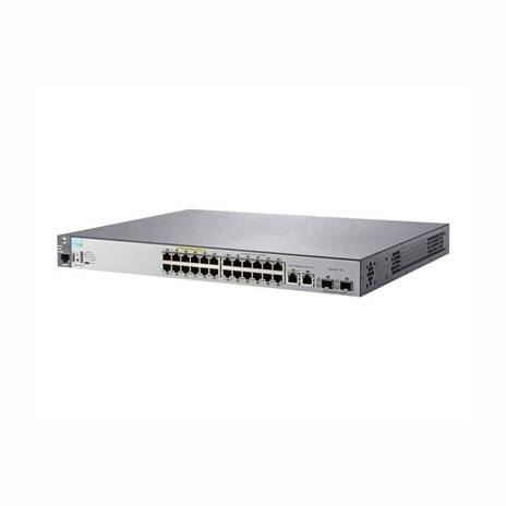 Aruba 2530-24-PoE+ - Přepínač - řízený - 24 x 10/100 + 2 x gigabitů SFP + 2 x 10/100/1000 - desktop, Lze montovat do rozvaděče, pro připevnění na zeď - PoE+