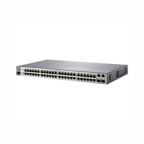 Aruba 2530-48 - Přepínač - řízený - 48 x 10/100 + 2 x gigabitů SFP + 2 x 10/100/1000 - desktop, Lze montovat do rozvaděče, pro připevnění na zeď