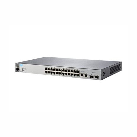 Aruba 2530-24 - Přepínač - řízený - 24 x 10/100 + 2 x gigabitů SFP + 2 x 10/100/1000 - desktop, Lze montovat do rozvaděče, pro připevnění na zeď