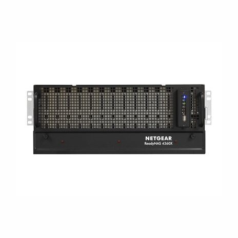 NETGEAR ReadyNAS RR4360S - Server NAS - k upevnění na regál - SATA 6Gb/s / SAS - RAID 0, 1, 5, 6, 10, 50, JBOD, 60 - RAM 16 GB - 10 Gigabit Ethernet - iSCSI - 4U