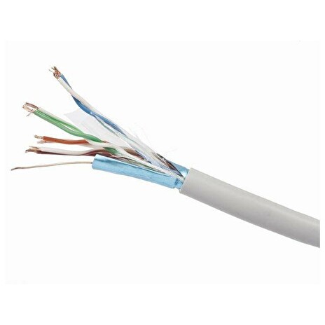 Gembird FTP instalační kabel, kat. 5e, CCA 100m, šedý