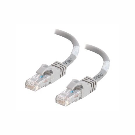 C2G Cat6 Booted Unshielded (UTP) Network Patch Cable - Patch kabel - RJ-45 (M) do RJ-45 (M) - 100 m - UTP - CAT 6 - lisovaný, provedení bez hrbolků, slanovaný - šedá