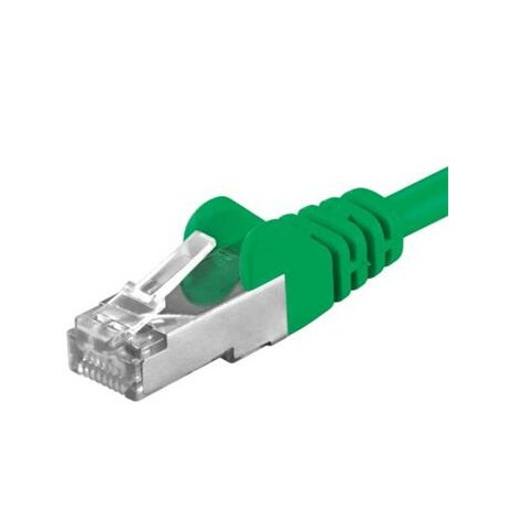 Premiumcord Patch kabel CAT6a S-FTP, RJ45-RJ45, AWG 26/7 2m, zelená