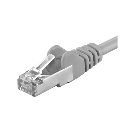 Premiumcord Patch kabel CAT6a S-FTP, RJ45-RJ45, AWG 26/7 0,25m šedá