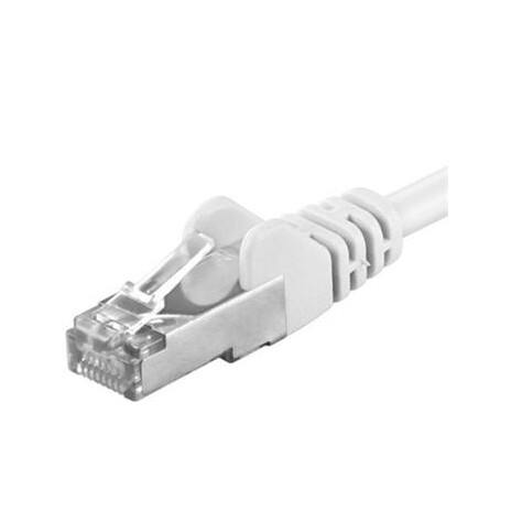 Premiumcord Patch kabel CAT6a S-FTP, RJ45-RJ45, AWG 26/7 10m, bílá