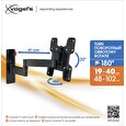 LCD rameno Vogel´s W53060, 19-40", 3 klouby, černé