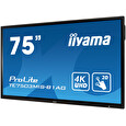 75" iiyama TE7503MIS-B1AG: IPS, 4K, 350cd/m2, 24/7, iiSignage, WiFi, 2x Touch Pen, HDMI, VGA, DP,USB