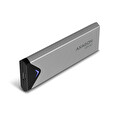 AXAGON EEM2-U3C, USB-C 3.2 Gen 1 - M.2 SATA SSD kovový box, délka 42 až 80 mm