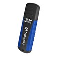 Transcend USB Flash Disk JetFlash®810, 128GB, USB 3.0, Black/Blue (voděodolný, nárazuvzdorný) (R/W 90/40 MB/s)
