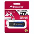Transcend USB Flash Disk JetFlash®810, 128GB, USB 3.0, Black/Blue (voděodolný, nárazuvzdorný) (R/W 90/40 MB/s)