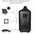 BATERIOVÝ GENERÁTOR Viking TITAN 2000, Přenosná nabíjecí stanice, 230V/2000W, UPS
