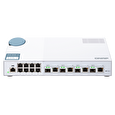 QNAP managovatelný switch QSW-M408-4C (12 portů: 8x Gigabit port + 4x 10G SFP+ / 10GbE kombo porty)