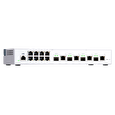 QNAP managovatelný switch QSW-M408-4C (12 portů: 8x Gigabit port + 4x 10G SFP+ / 10GbE kombo porty)