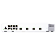 QNAP managovatelný switch QSW-M408S (12portů: 8x Gigabit port + 4x 10G SFP+ porty)