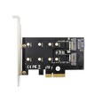 DIGITUS M.2 NGFF / NVMe SSD PCIexpress Add-On karta podporuje B, M a B + M Key, velikost 80,60,42 a 30 mm
