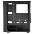 FSP/Fortron ATX Midi Tower CMT140 Black, průhledná bočnice