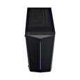 FSP/Fortron ATX Midi Tower CMT151 Black, průhledná bočnice, 1 x A. RGB LED 120 mm ventilátor