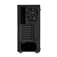 FSP/Fortron ATX Midi Tower CMT151 Black, průhledná bočnice, 1 x A. RGB LED 120 mm ventilátor