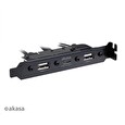 Akasa - USB 3.1 gen 1 typ C a 2xTyp A 2.0 záslepka