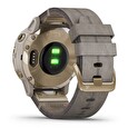 Garmin chytré sportovní GPS hodinky fenix6S PRO Solar, LightGold/Suede Band (MAP/Music)