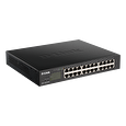 D-Link DGS-1100-24PV2 24-port Gigabit Smart switch, 12x GbE PoE+, PoE 100W