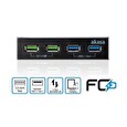 Akasa přední panel HUB 4 Port USB nabíjecí panel s dual Quick Charge 3.0 a dual USB 3.1 porty
