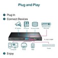 Switch TP-LINK TL-SG1218MP 18x Lan, 16x PoE+, 2x SFP Combo, 250W
