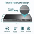 Switch TP-LINK TL-SG1218MP 18x Lan, 16x PoE+, 2x SFP Combo, 250W