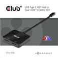 Club3D Video hub MST (Multi Stream Transport) USB-C 3.2 na HDMI 2.0, Dual Monitor 4K60Hz