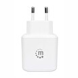 Manhattan USB-A nabíječka QC 3.0 Wall Charger - 18 W, USB-A Quick Charge™ 3.0 Port up to 18 W, Europlug, bílá